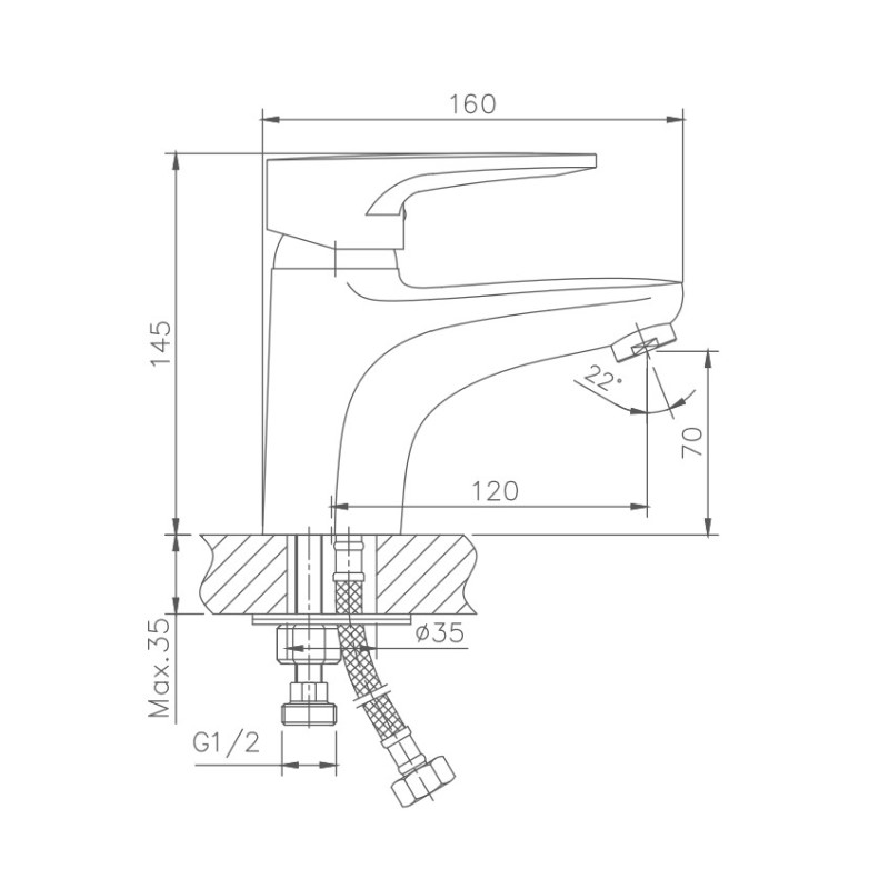 Смеситель для раковины с гигиеническим душем Haiba HB1268, хром арт. 162358