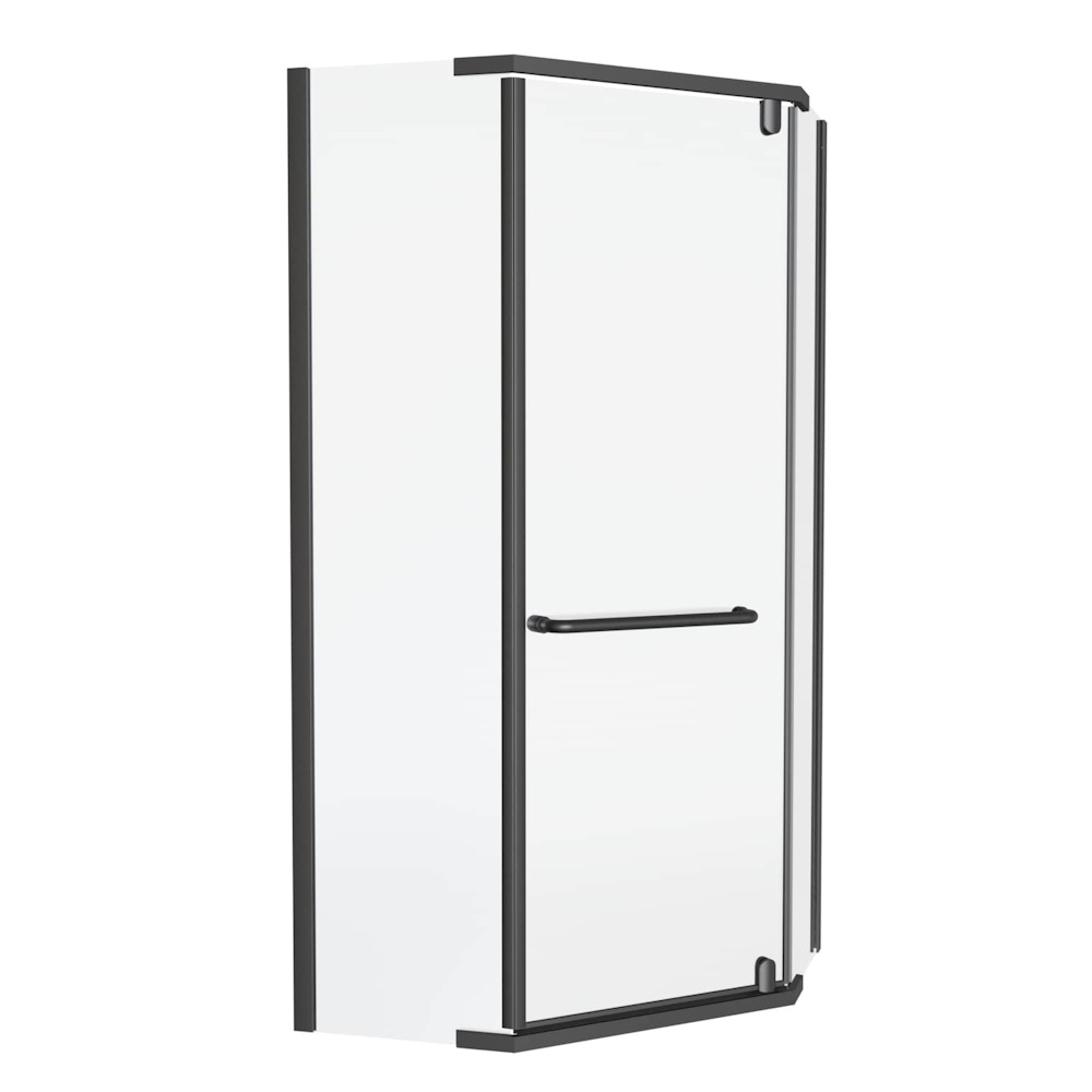 Душевой уголок Knotlor FCD090CG0GM 5-тиугольный 90х90х200, оружейная сталь арт. 174926