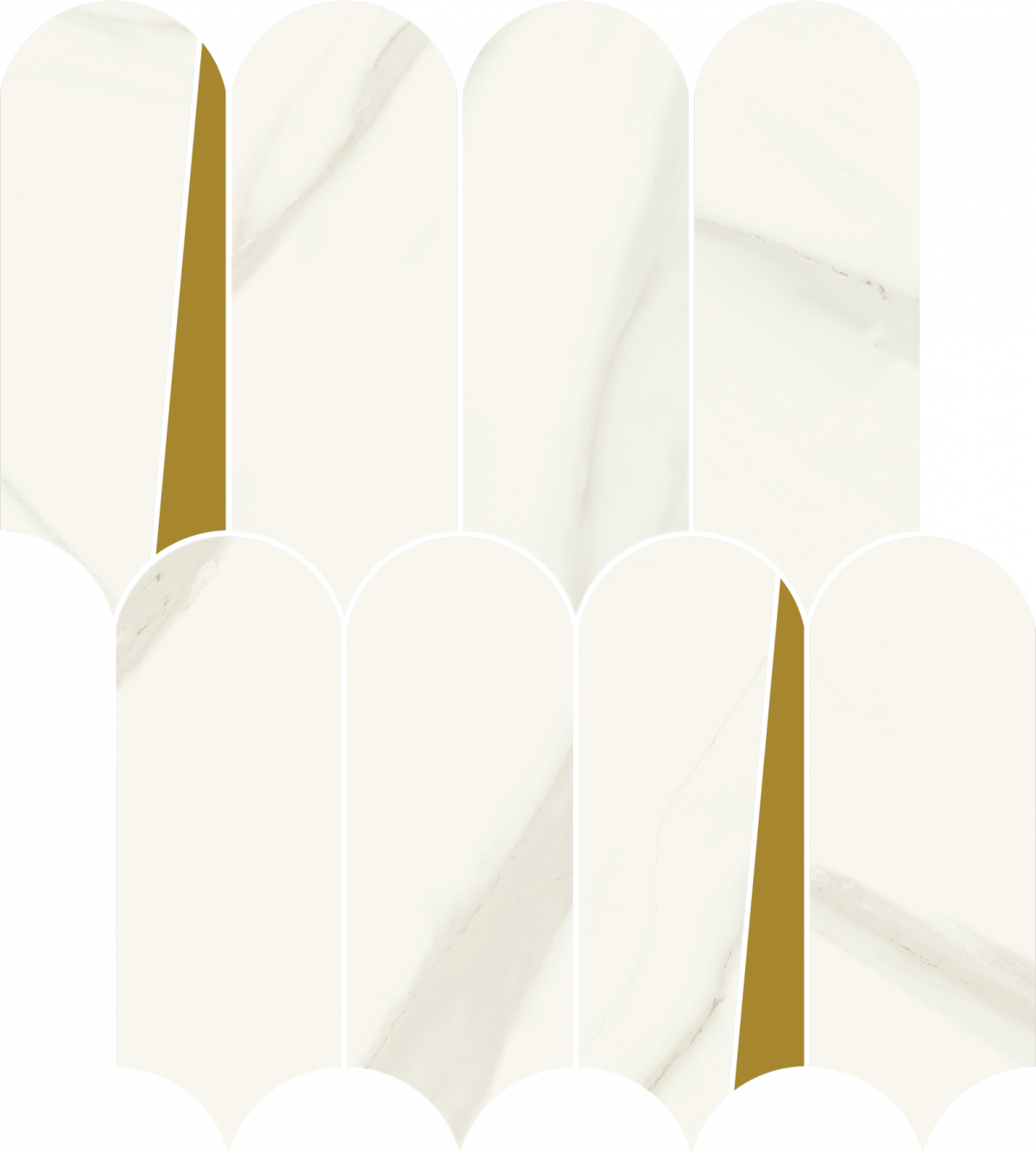Italon Настенная плитка Metropolis Мозаика Calacatta Elegant 32.5x36.1 глазурованный матовый