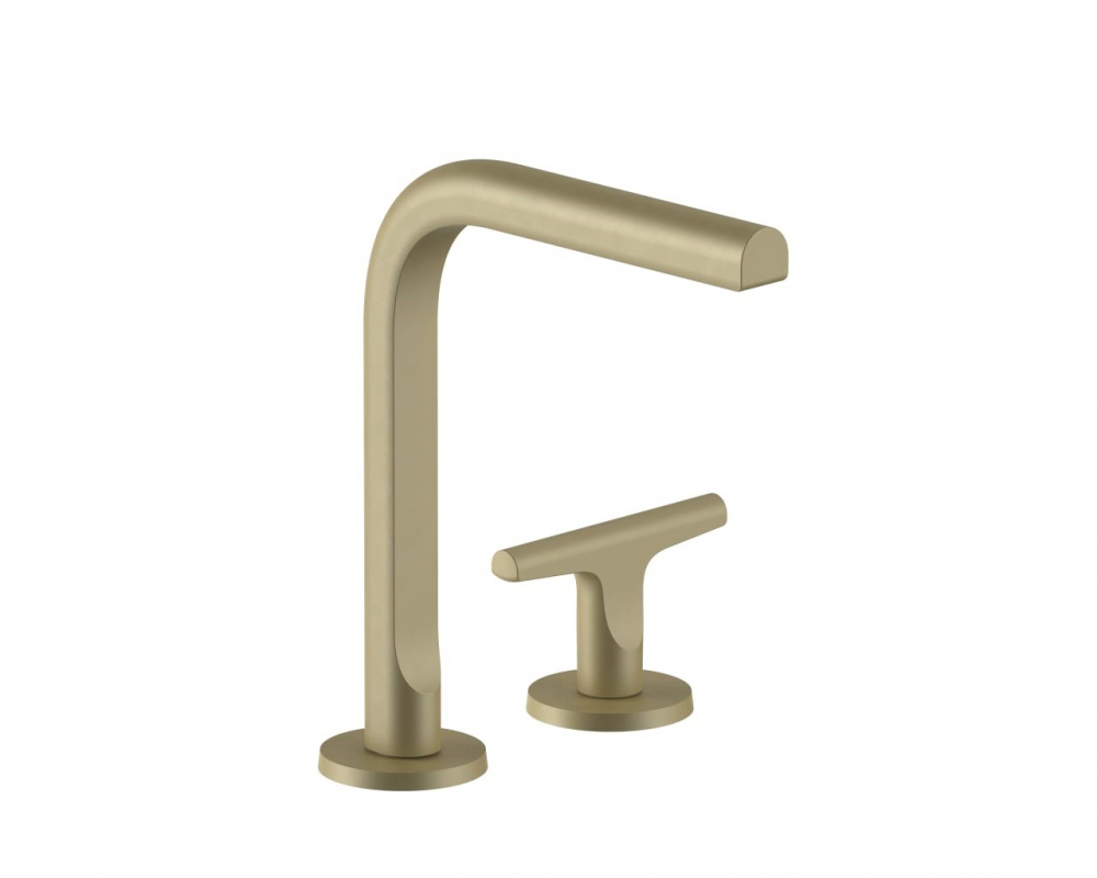 FANTINI SAILING Смеситель для раковины на 2 отверстия, Matt British Gold PVD арт. 35832