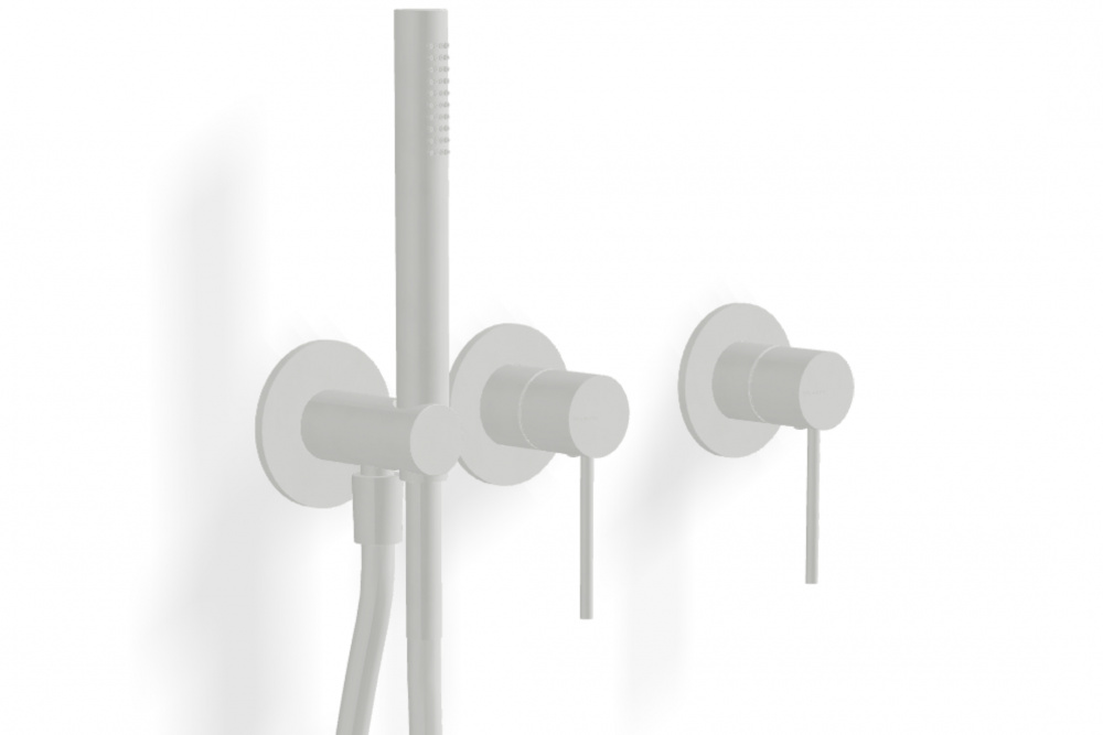 TREEMME Up+ Смеситель для душа скрытого монтажа с ручным душем, BB Matt white арт. 39691