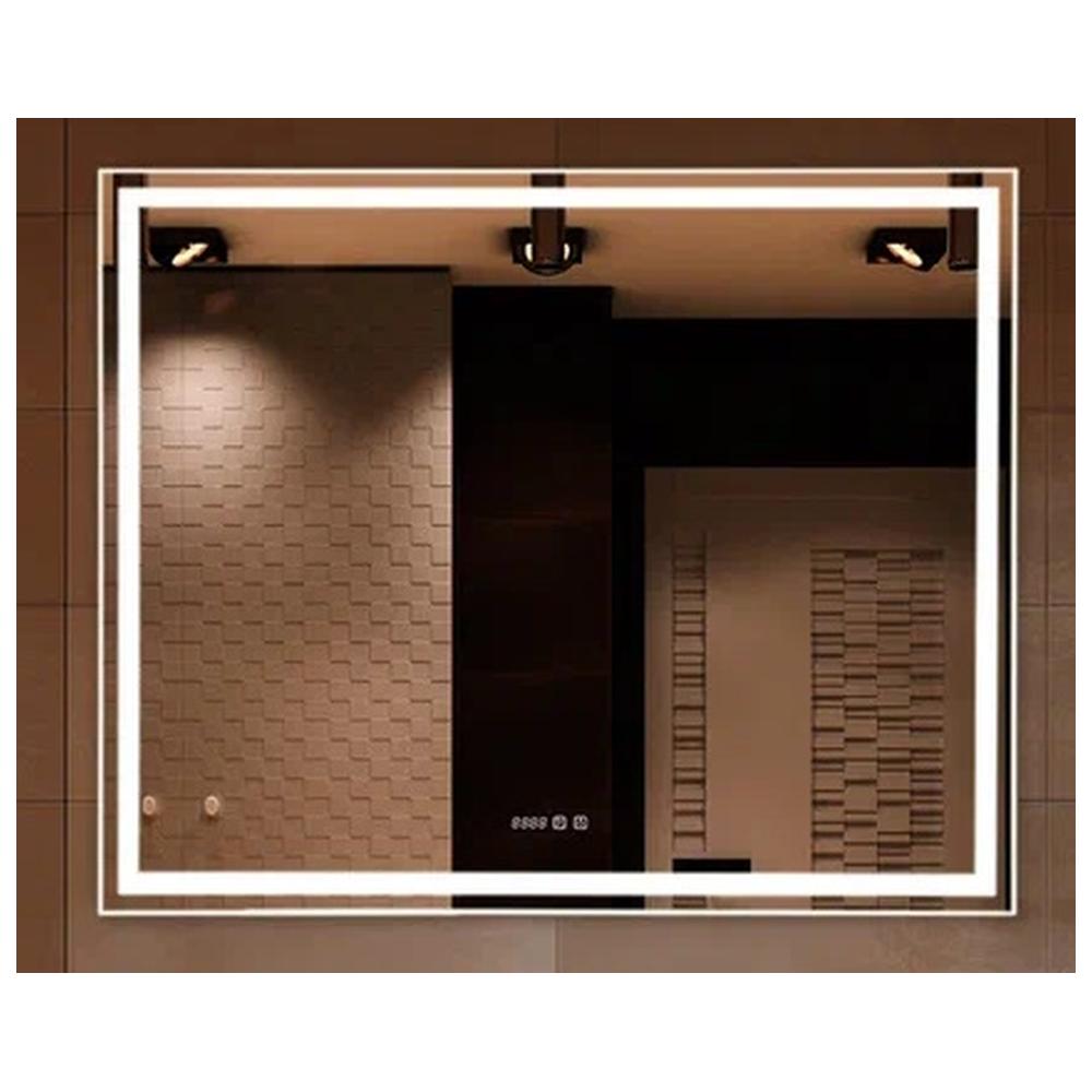 Зеркало Silver Mirrors Ливия 1000х800 - 3 (подогрев,часы, сенсорный выключатель) арт. 178933