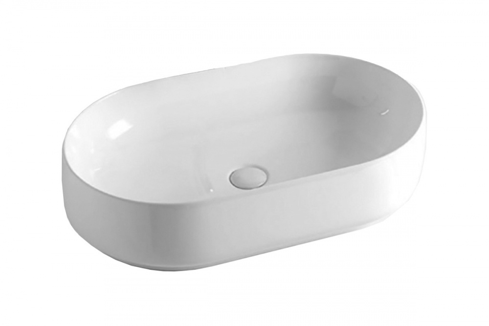 KERASAN FLO F10 Раковина накладная 70x44 см, без отверстий, белый арт. 36530
