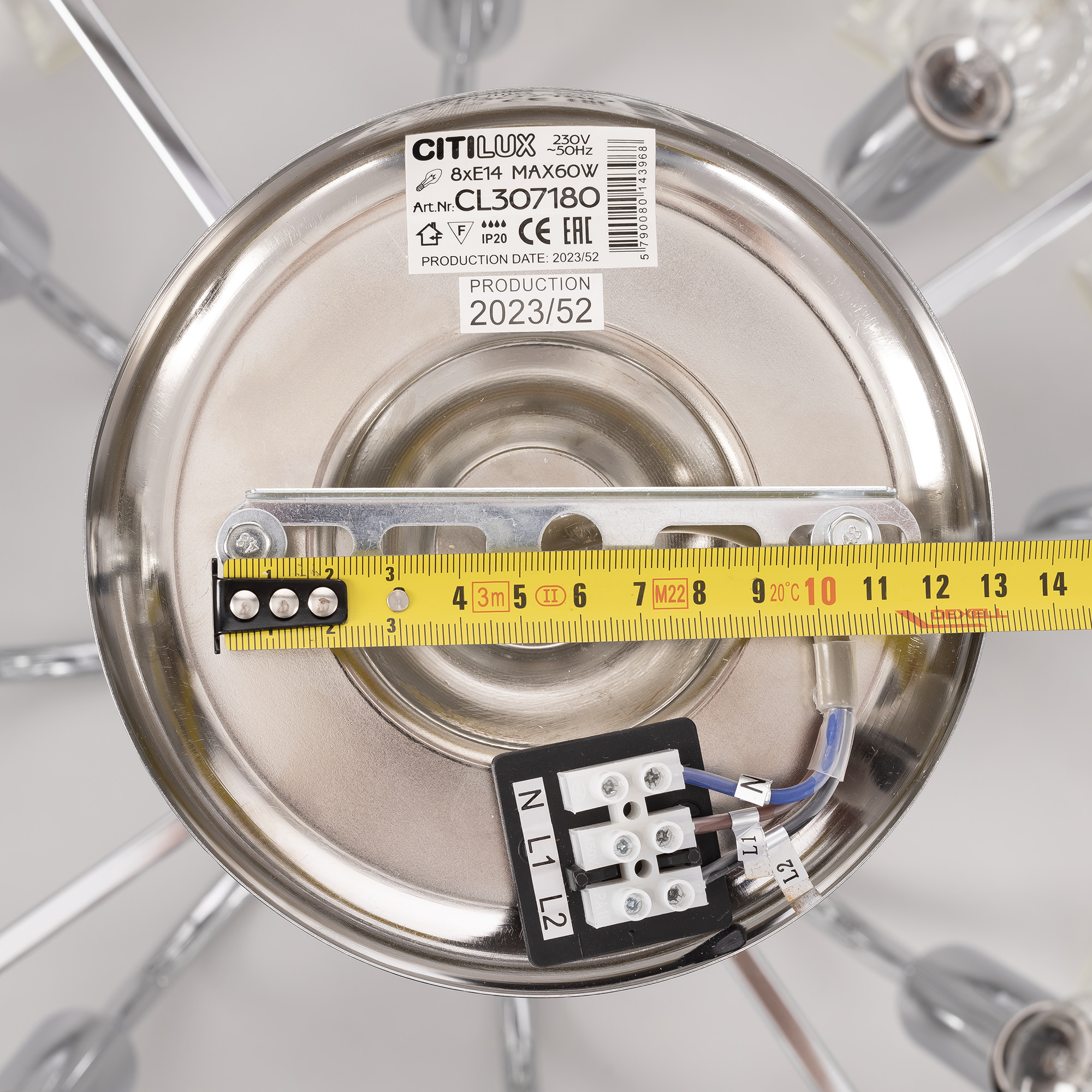 Citilux Вестерос CL307180 Люстра хрустальная потолочная Хром арт. 89225