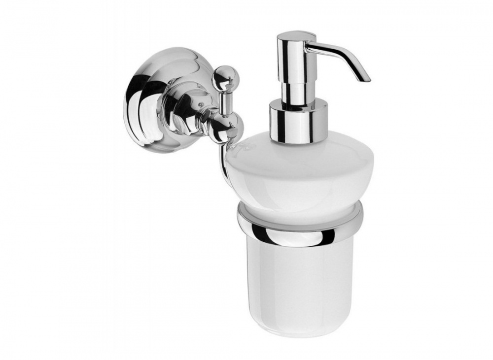 NICOLAZZI ACCESSORI BAGNO Дозатор для жидкого мыла, белый/хром арт. 203321
