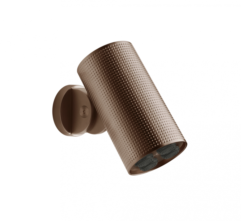 GESSI HABITO CESELLO Душевая головка для настенного крепления, МНОГОСТРУЙНАЯ, Copper Brushed PVD арт. 39167