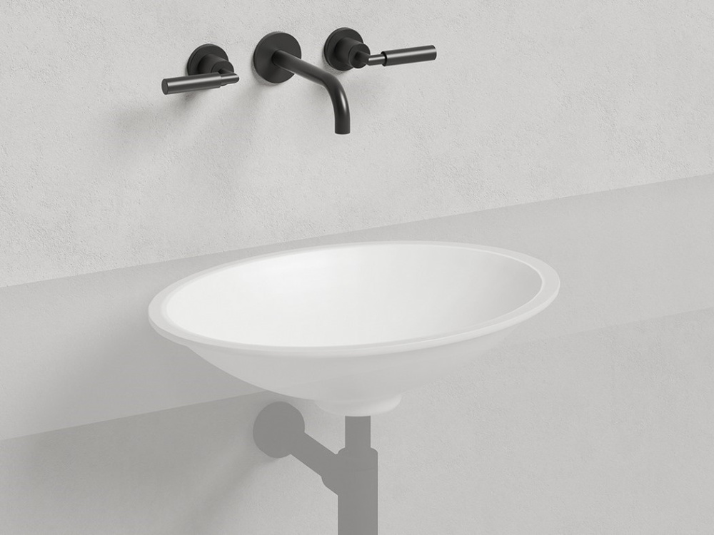 Salini MAREA 11 Раковина встраиваемая 550х400х135 мм, без перелива, БЕЗ ДК, S-Stone - белый матовый арт. 36447