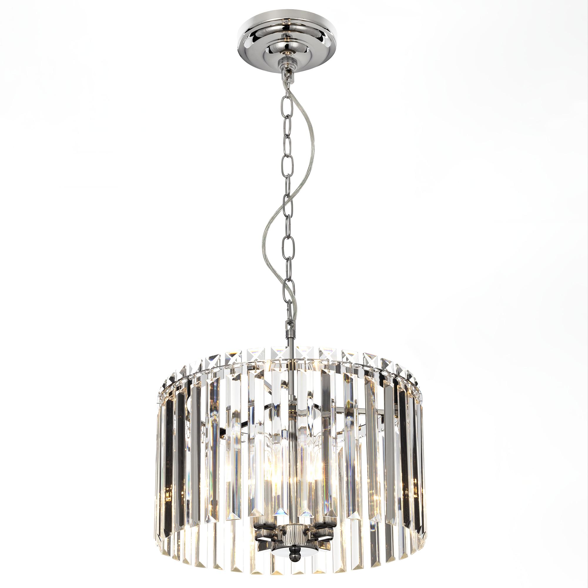 Citilux Джейн CL306141 Хрустальная подвесная люстра Хром арт. 89147