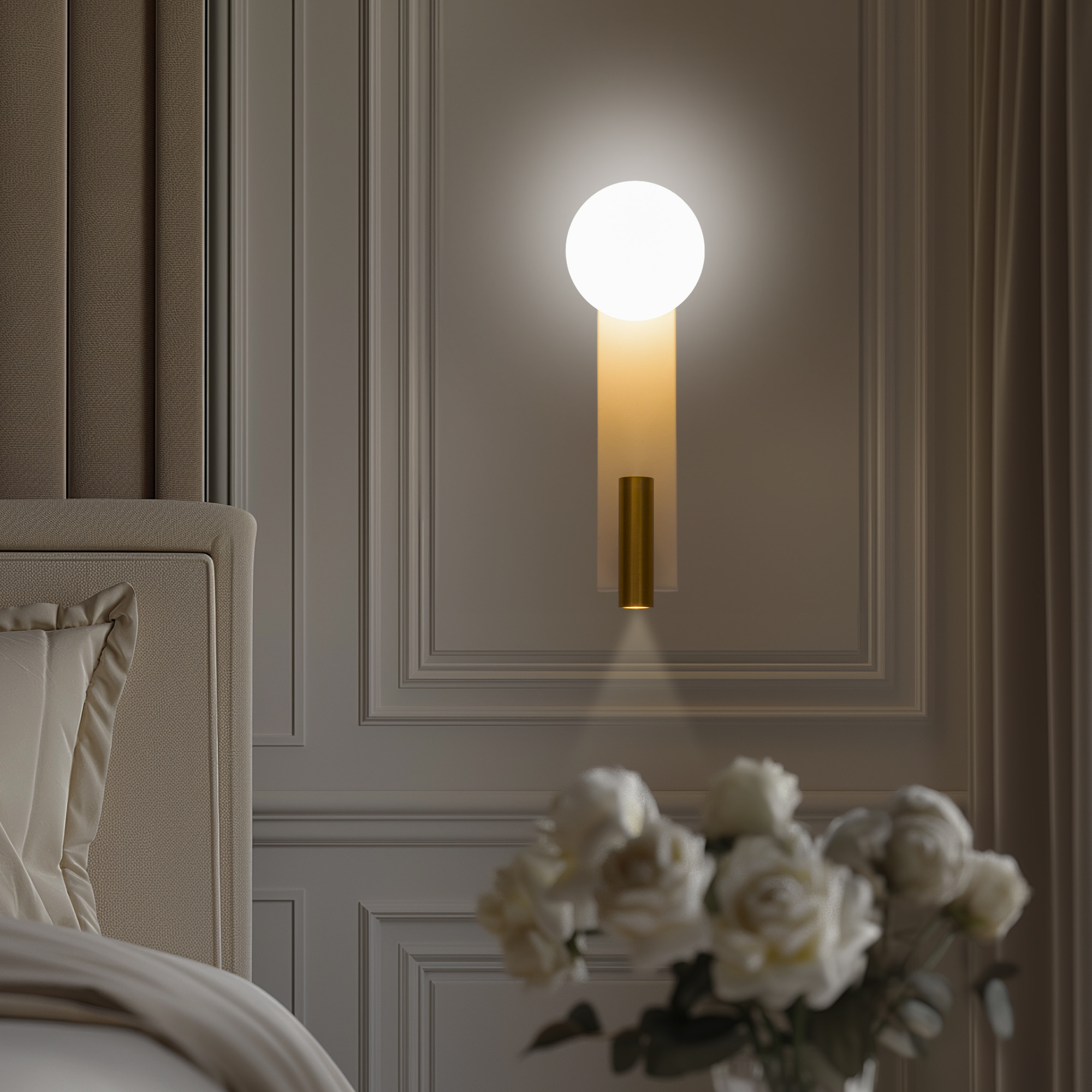 Citilux Декарт CL704450 LED Светильник с выключателем Белый+Бронза арт. 89376