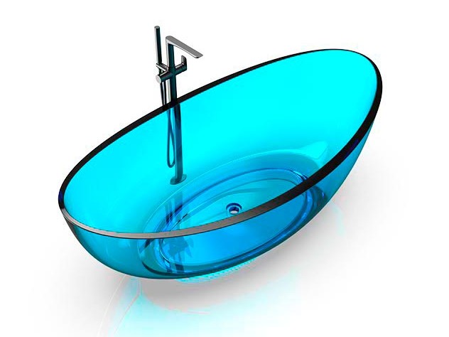 KNIEF OVAL Shape Ванна отдельностоящая 180х93x56 см, 100 Aquamarin Blue/хром арт. 32465