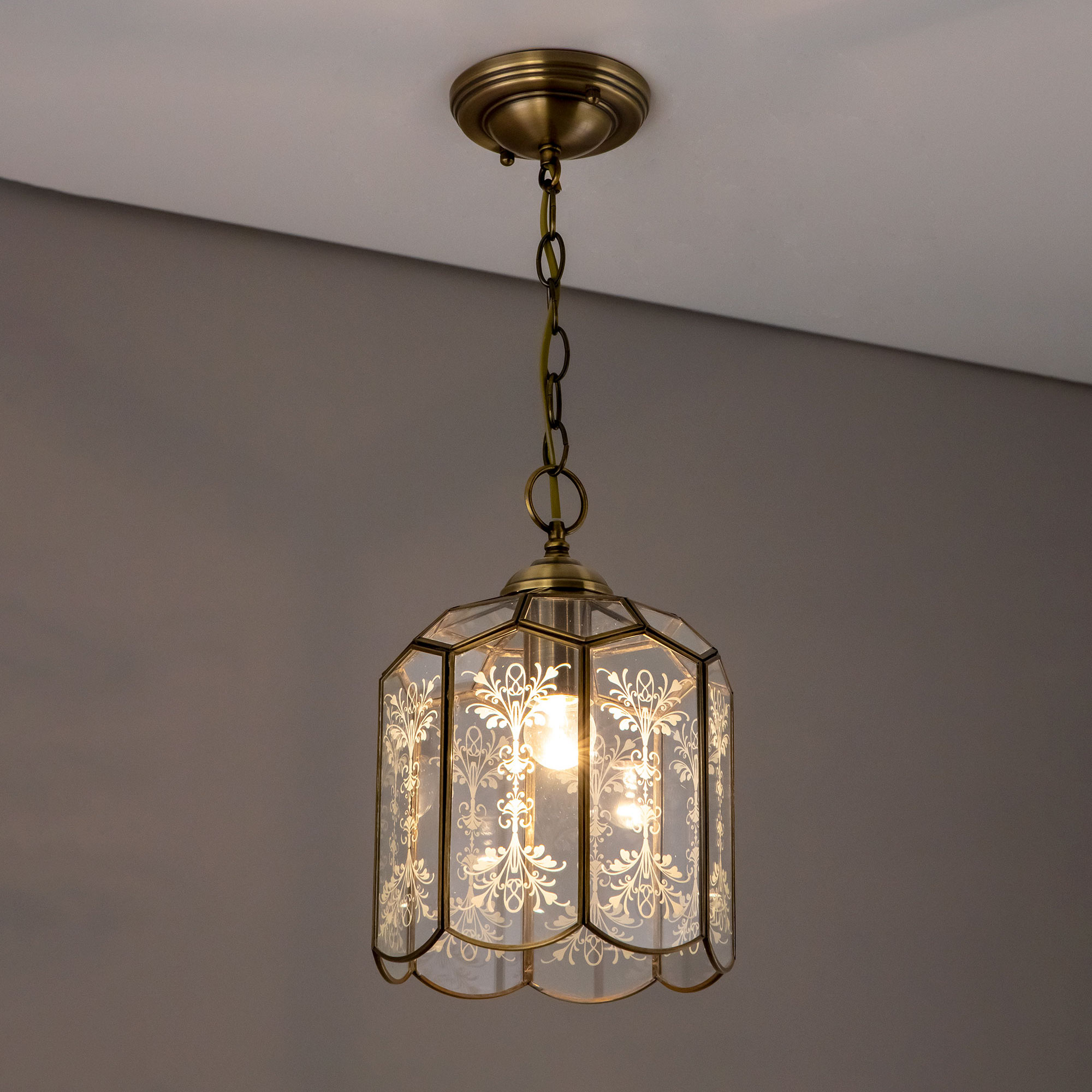 Citilux Витра-2 CL442210 Подвесной светильник витражный Бронза арт. 88272