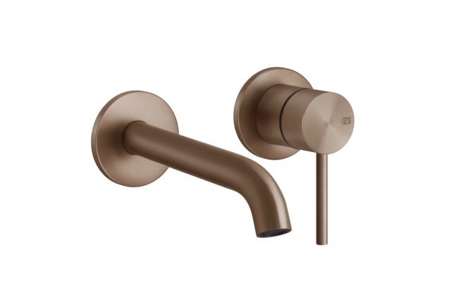 GESSI FLESSA Внешние части для встраиваемого смесителя с изливом, БЕЗ ДК, Copper Brushed PVD арт. 34734