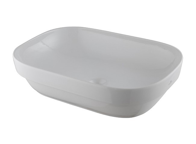NOKEN LOUNGE FLUID Раковина полувстраиваемая без перелива, 56x39 см, белый арт. 57742