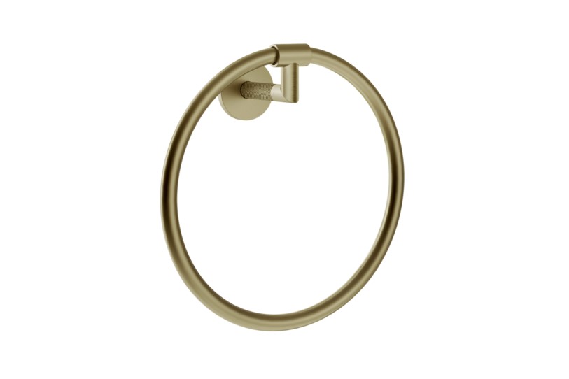 GESSI ANELLO Полотенцедержатель настенный кольцевой, Brushed Brass PVD арт. 30508