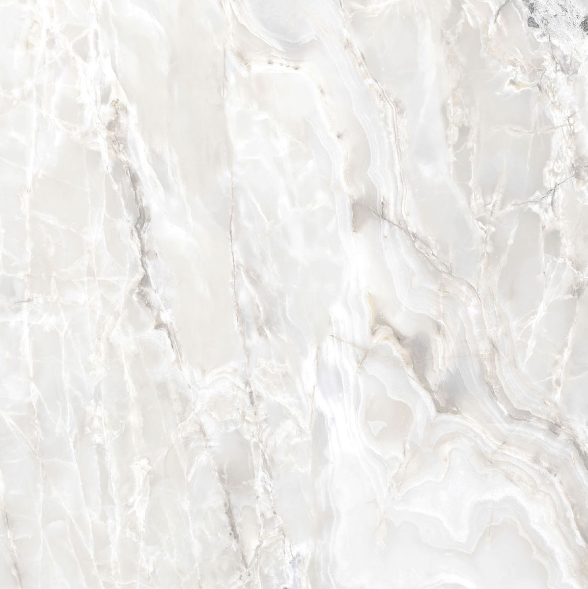 Керамогранит  ONYX&MORE WHITE BLEND GLO 6MM R  120x120 арт. 83959