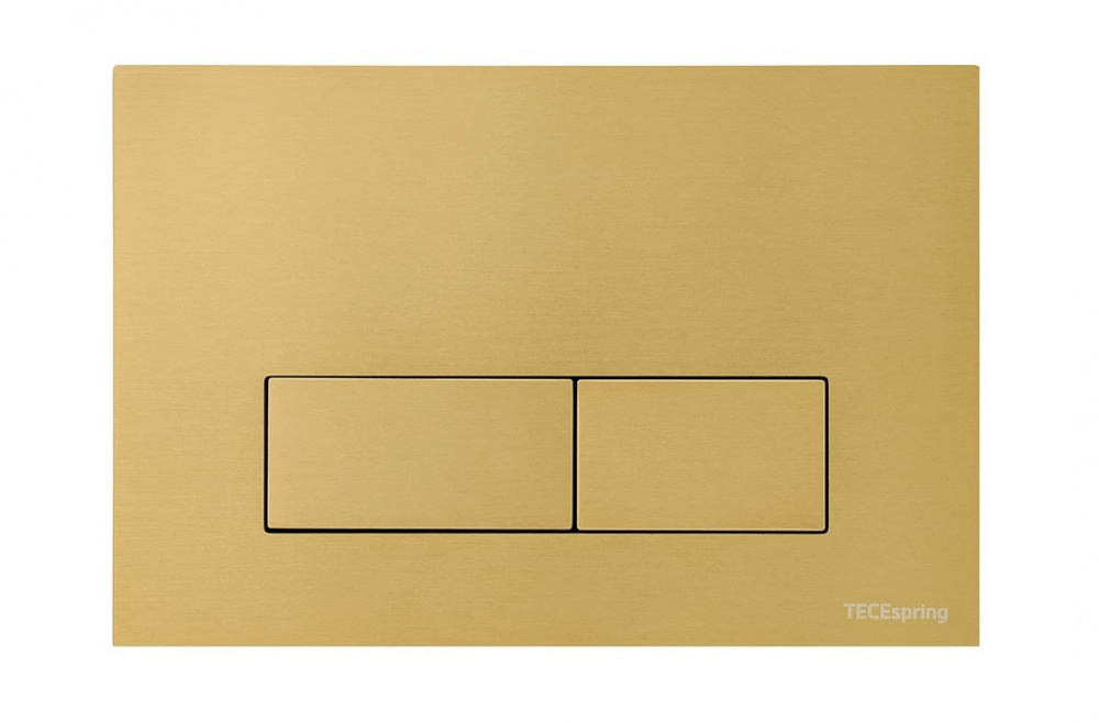TECEspring S Панель смыва, нержавеющая сталь, сатин, gold PVD (с покрытием против отпечатков) арт. 33147