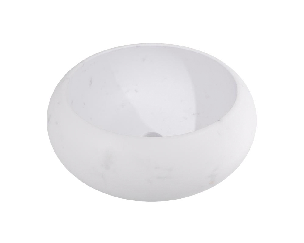 LANTIC ZENO Раковина на столешницу Ø40,5х14,6 см, Persian White арт. 36709