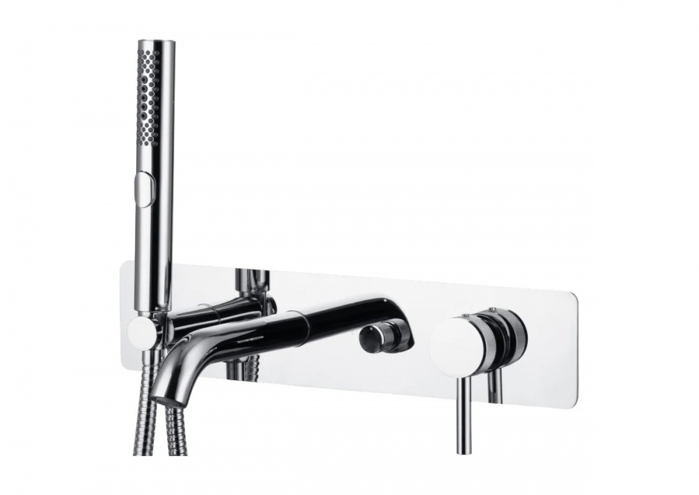 ALLEN BRAU PRIORITY Cмеситель для ванны из стены, излив 205 мм, Kerox, Easy box, хром арт. 38296
