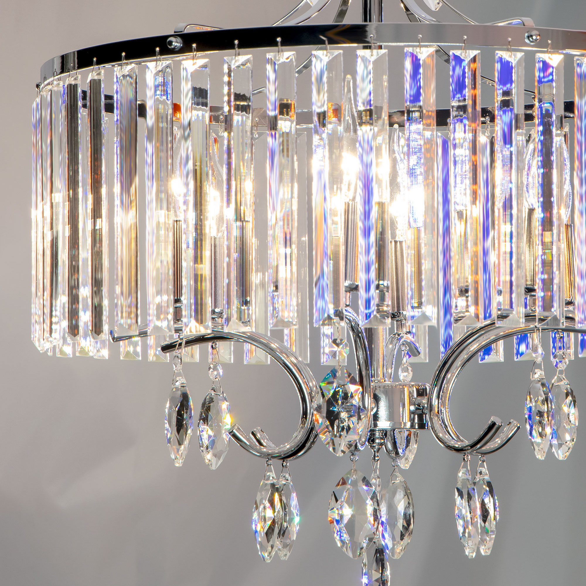 Citilux Инга CL335161 Люстра подвесная хрустальная Хром арт. 88769