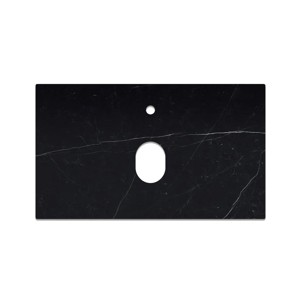 Столешница La Fenice Granite Black Olive Light Lappato Terra 80 см, черная арт. 183593