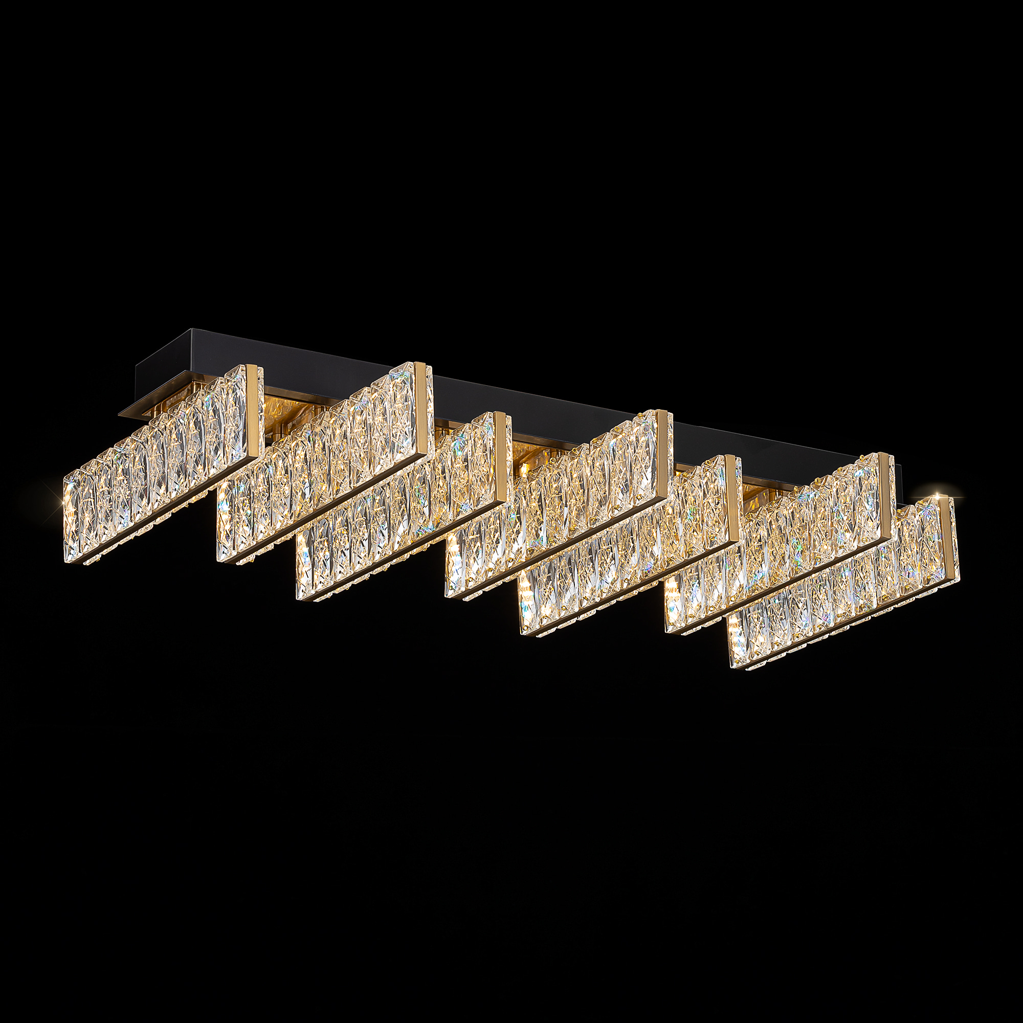 Citilux PALANT CL325272 LED Люстра хрустальная Чёрный+Бронза арт. 89628