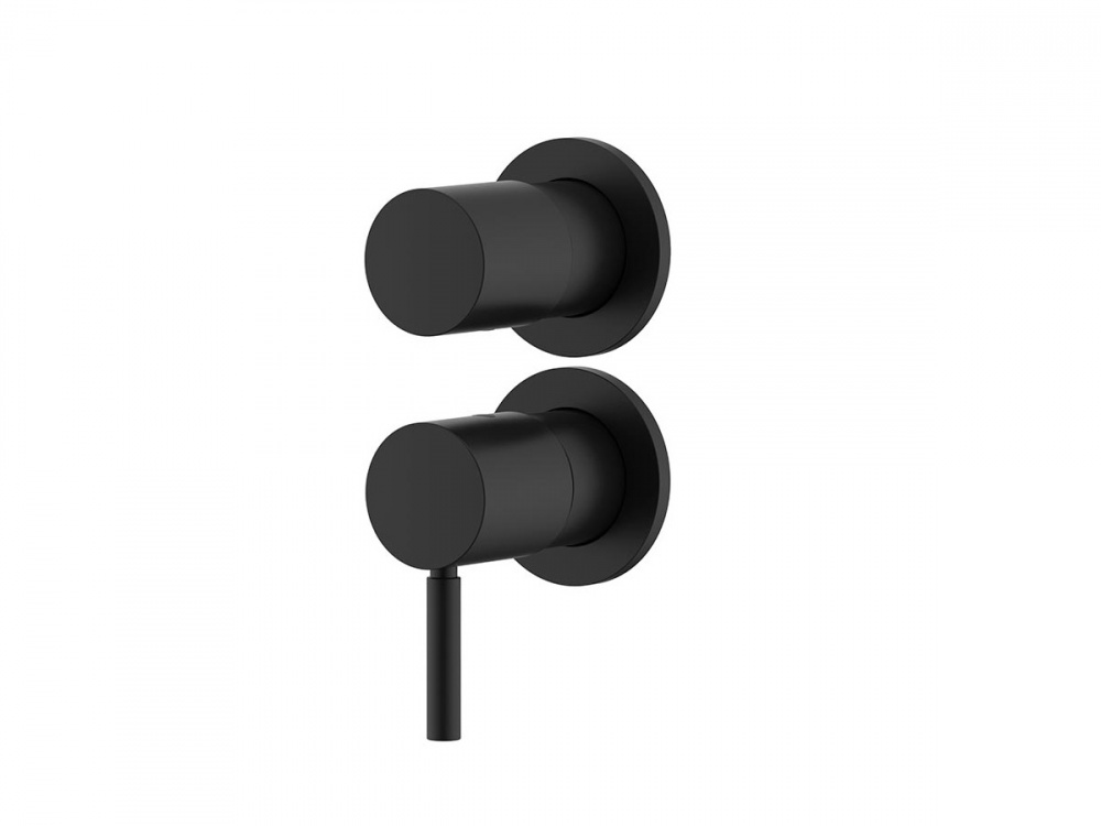 NEMO ROUND Встраиваемый смеситель для душа из стены на 3 потребителя, MATTE BLACK арт. 39537