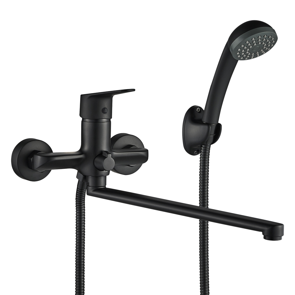 Смеситель для ванны WesnaArt NOVA NOV03-320Black, черный арт. 167531