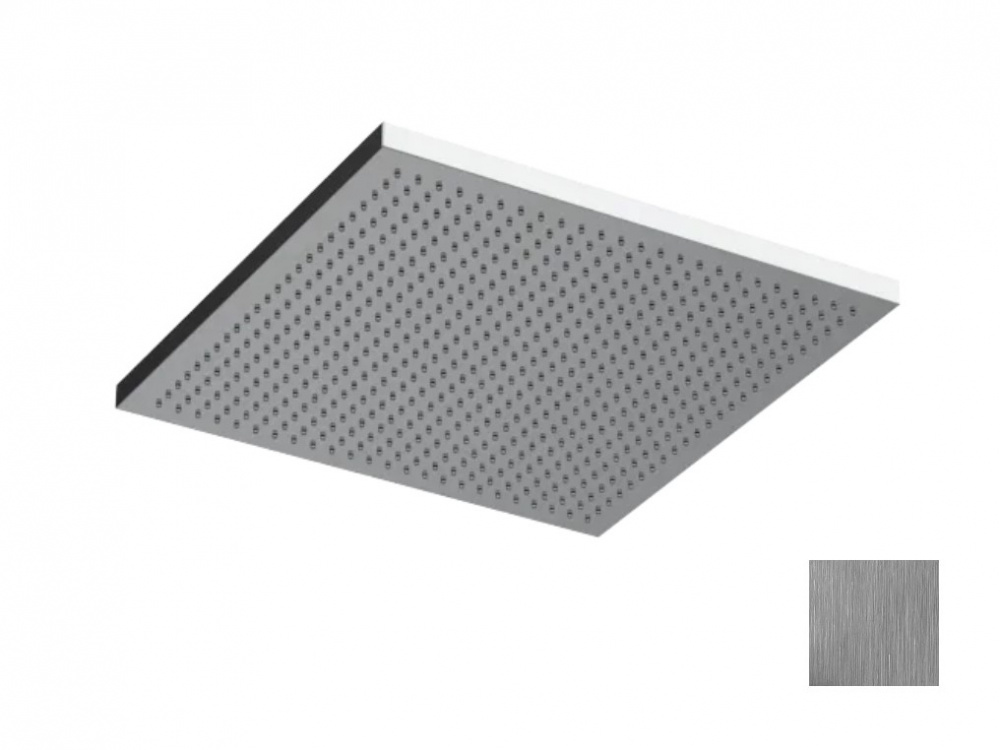 ALMAR Душ потолочный, 300х300 мм (без держателя) с функцией Velvet Rain, Stainless Steel Brushed арт. 40159