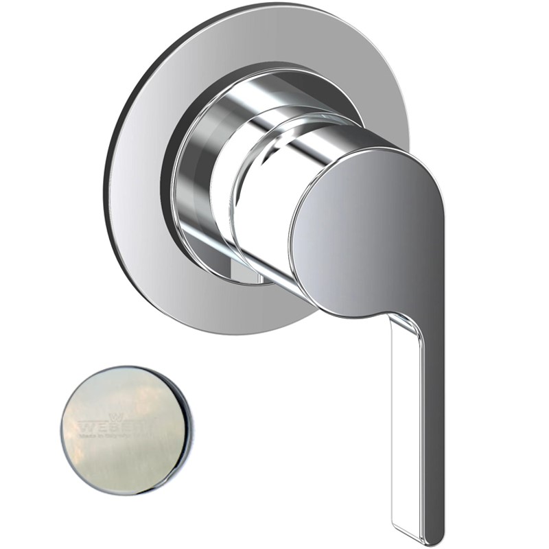 Смеситель для душа встраиваемый Webert DoReMi DR880101345, никель арт. 165905