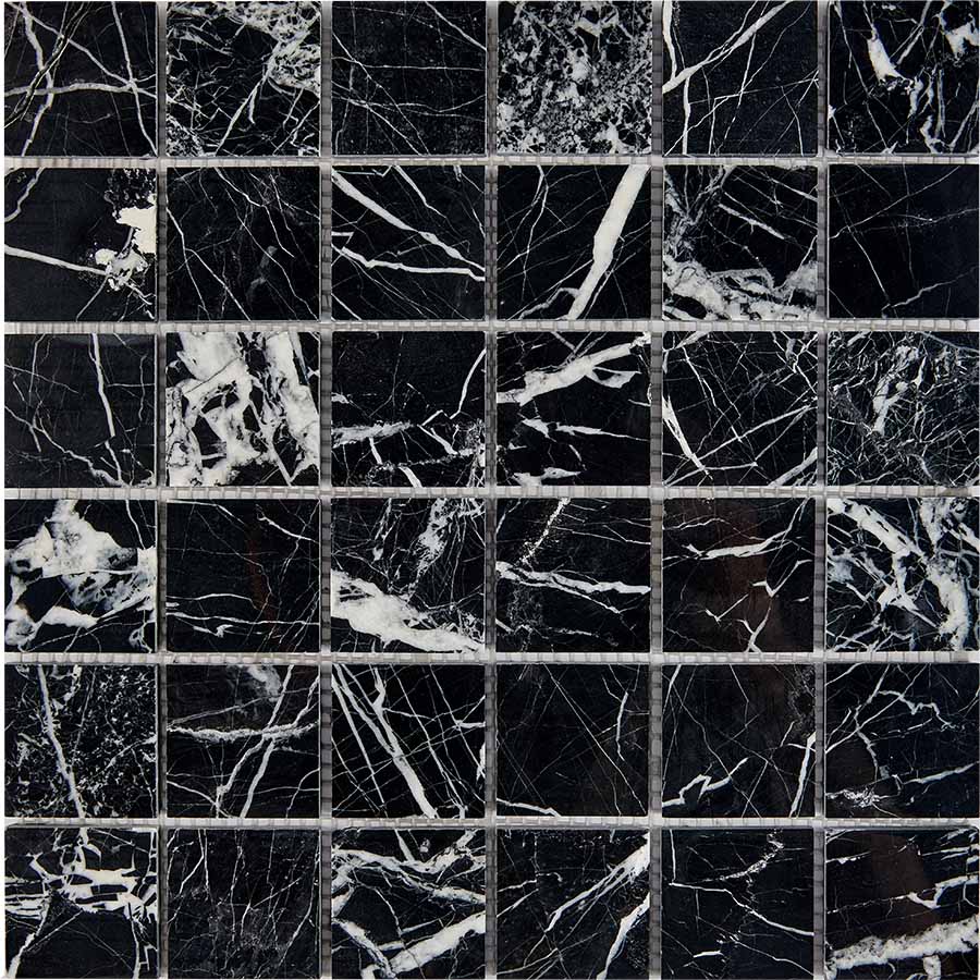 PIX 252 Black majesty, чип 48x48 мм, сетка 305х305x6 мм, Полированная арт. 73768