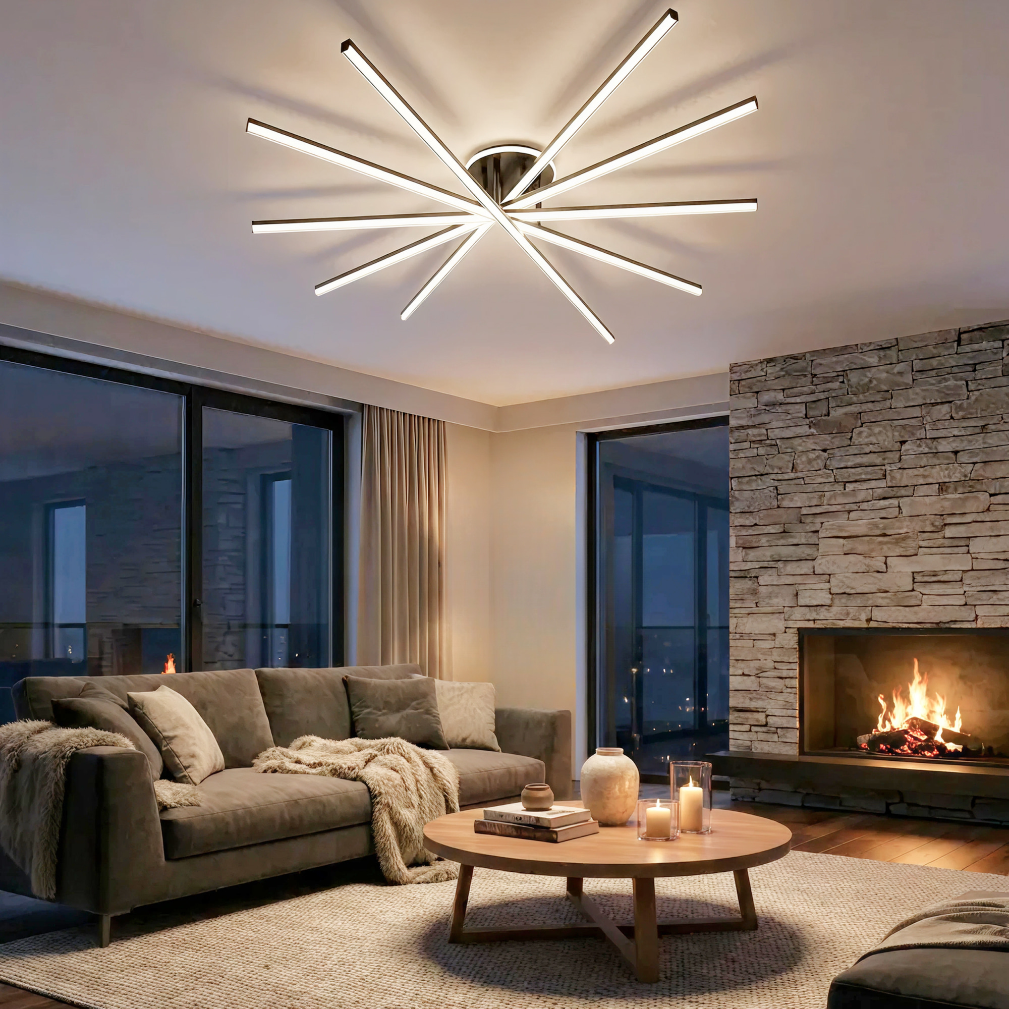 Citilux TRENT CL203651 LED Люстра с пультом Чёрная арт. 89715