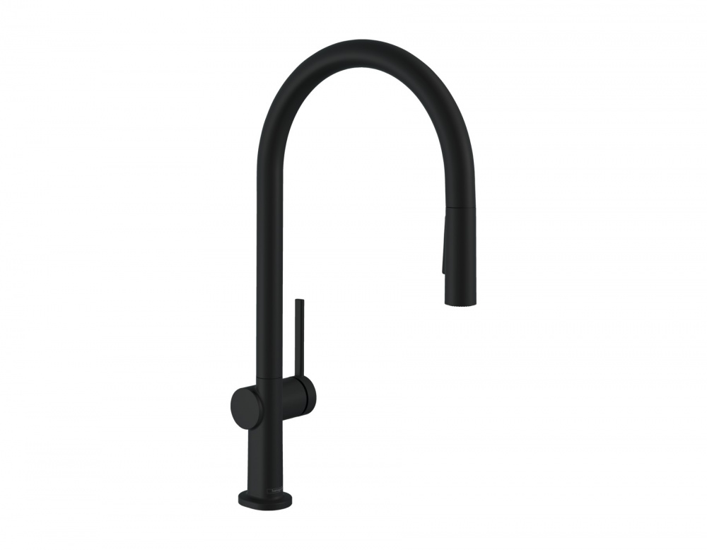 HANSGROHE Talis M54 Кухонный смеситель однорычажный, 210, с вытяжным душем, 2jet, sBox, мат.черный арт. 40316