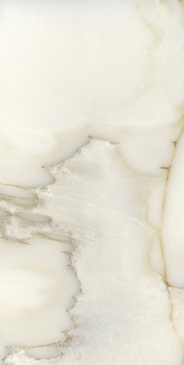 Керамогранит  BIJOUX ONYX BLANCHE GLO 6MM R	60X120 арт. 83915