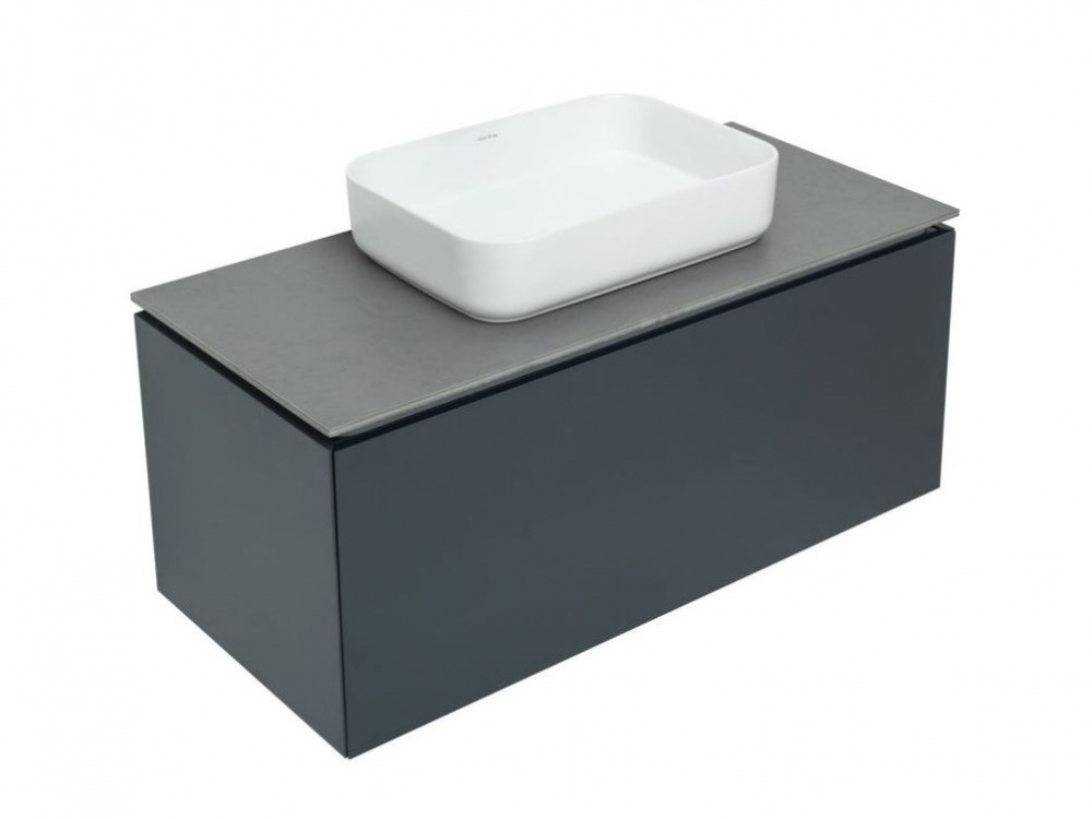ALLEN BRAU INFINITY Тумба 100 1+1 для раковины без столешницы, 992x456xH422 мм, anthracite matt арт. 33324