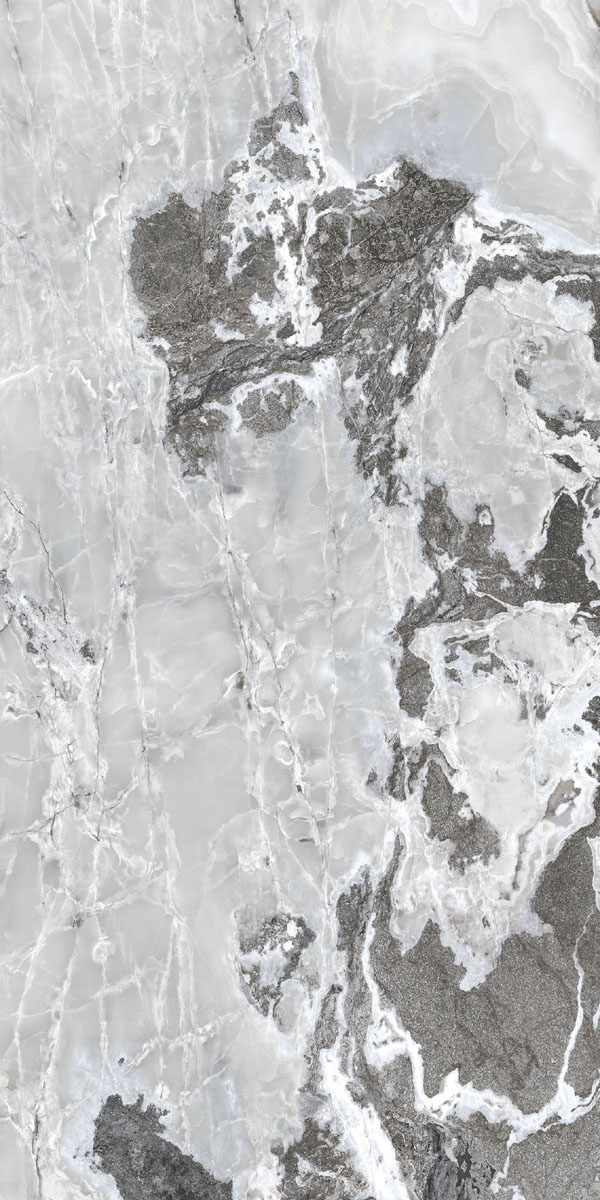 Керамогранит  ONYX&MORE SILVER BLEND GLO 6MM R 120x240 арт. 84024