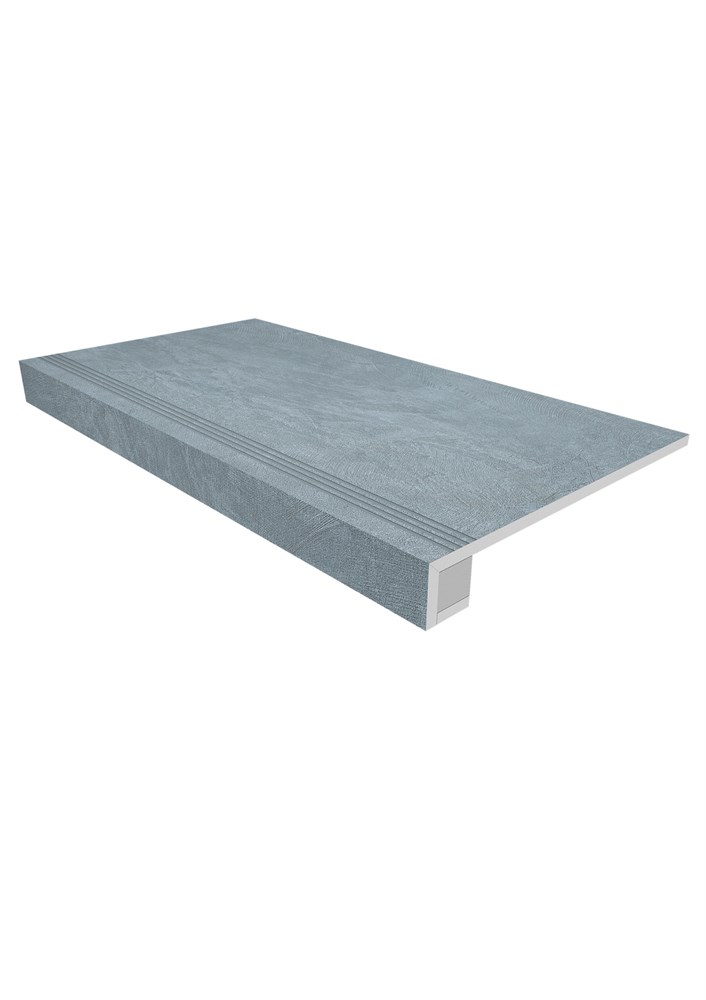 Комплект (Ступень SR02 (33x120) непол. (прямоугол. бортик) с насечками + Подступенок (14,5x120)) арт. 114952