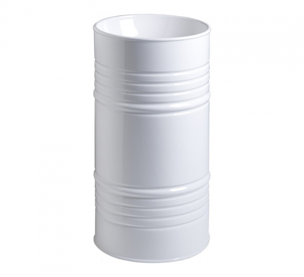 KERASAN Artwork Barrel Отдельностоящий умывальник, выпуск в пол, Белый матовый арт. 36337
