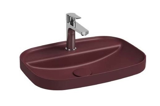 ALLEN BRAU FANTASY Sphere 55 Раковина керамическая 400х550 мм, 1 отв., бордо (321321) арт. 36938