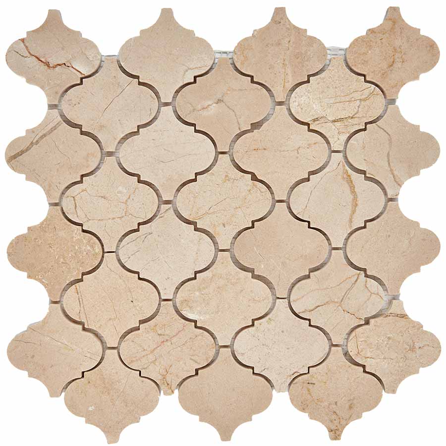 PIX 292 Cream Marfil, чип 74x74 мм, сетка 305х315x8 мм, Полированная арт. 73804