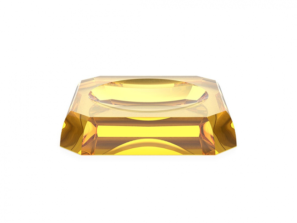 DW KR STS Мыльница настольная 2.5x12x12 см, Янтарь арт. 31453