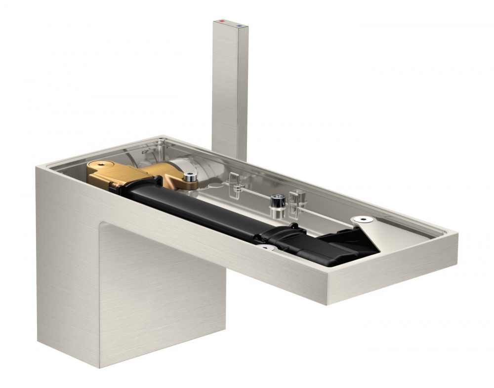 AXOR MyEdition Смеситель для раковины, однорычажный, 70, с ДК Push-Open, без панели, Stainless Steel арт. 34808
