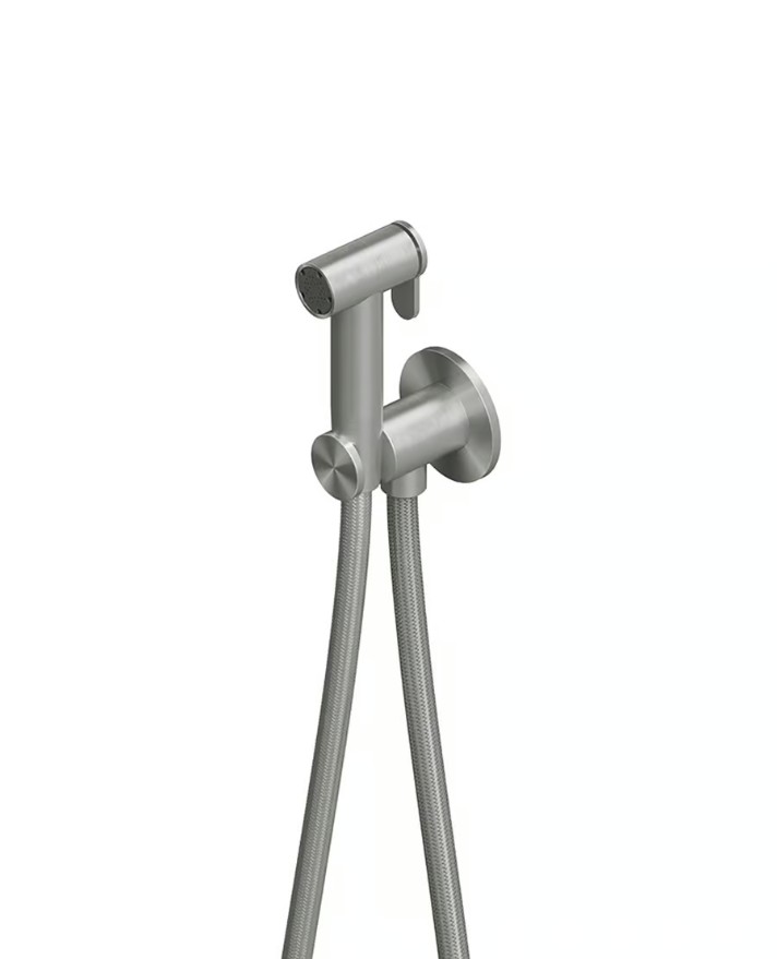QUADRO DESIGN Гигиенический душ без смесителя, AISI316L Brushed Stainless Steel арт. 40092