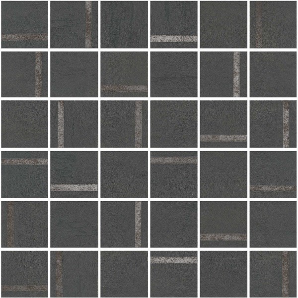 SG640520/MM Декор Гварди 2 мозаичный антрацит матовый обрезной 30x30x0,9 арт. 119123