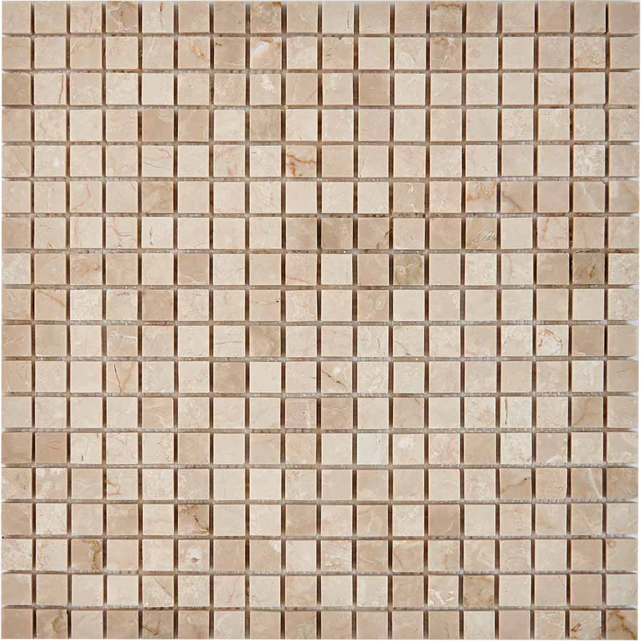PIX 231 Cream marfil, чип 15x15 мм, сетка 305х305x4 мм, Полированная арт. 73842