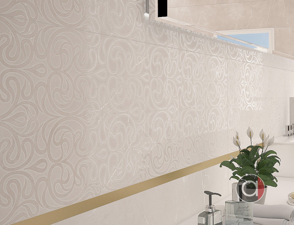 Плитка Ona Flower Gray 30х100 см арт. 128821