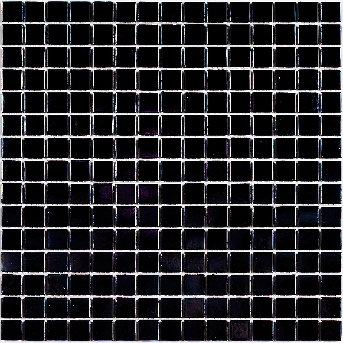 Плитка декоративная стеклянная Black Light/Глянцево-чёрный 4*20*20 327*327 арт. 90640