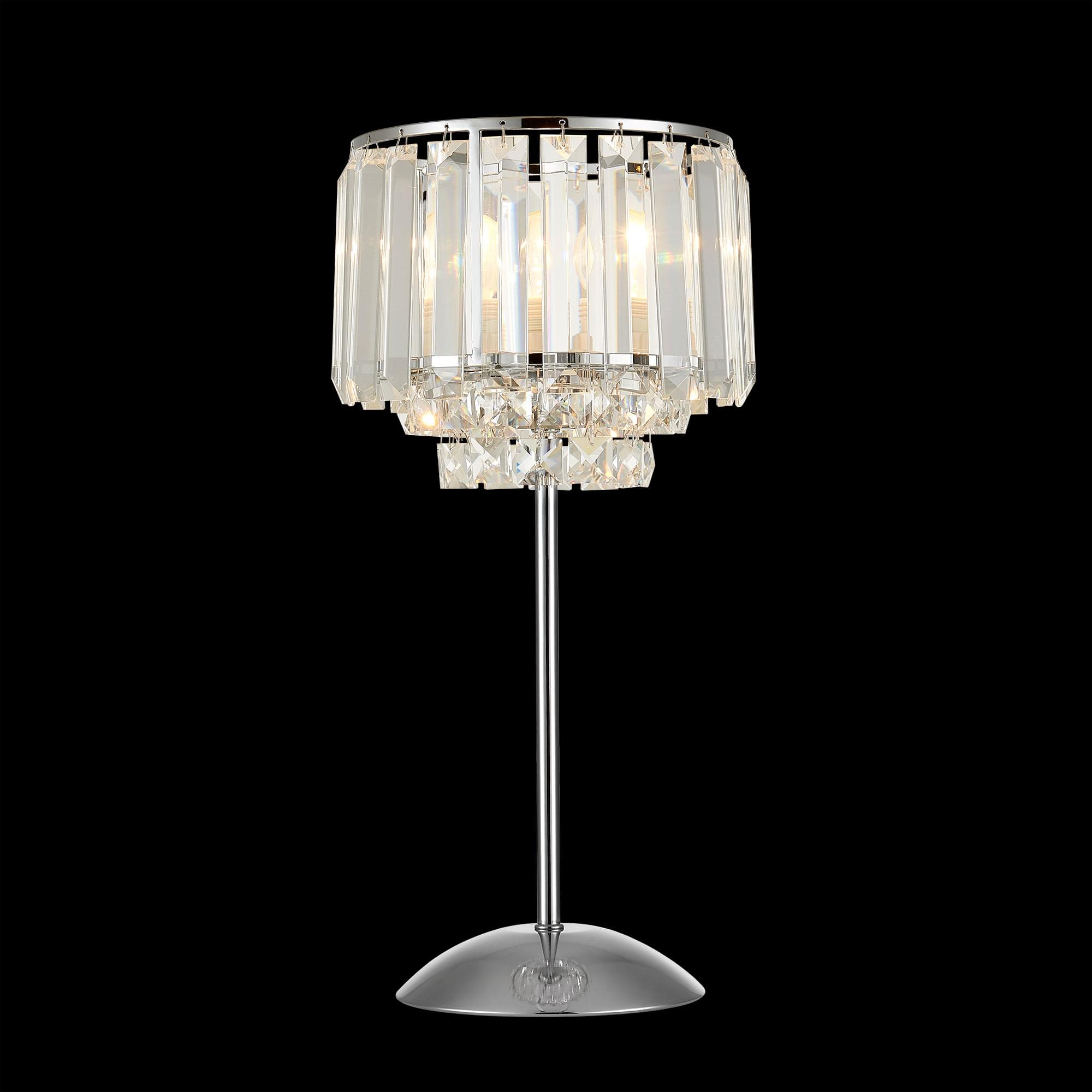 Citilux Синди CL330811 Настольная лампа хрустальная Хром арт. 88011