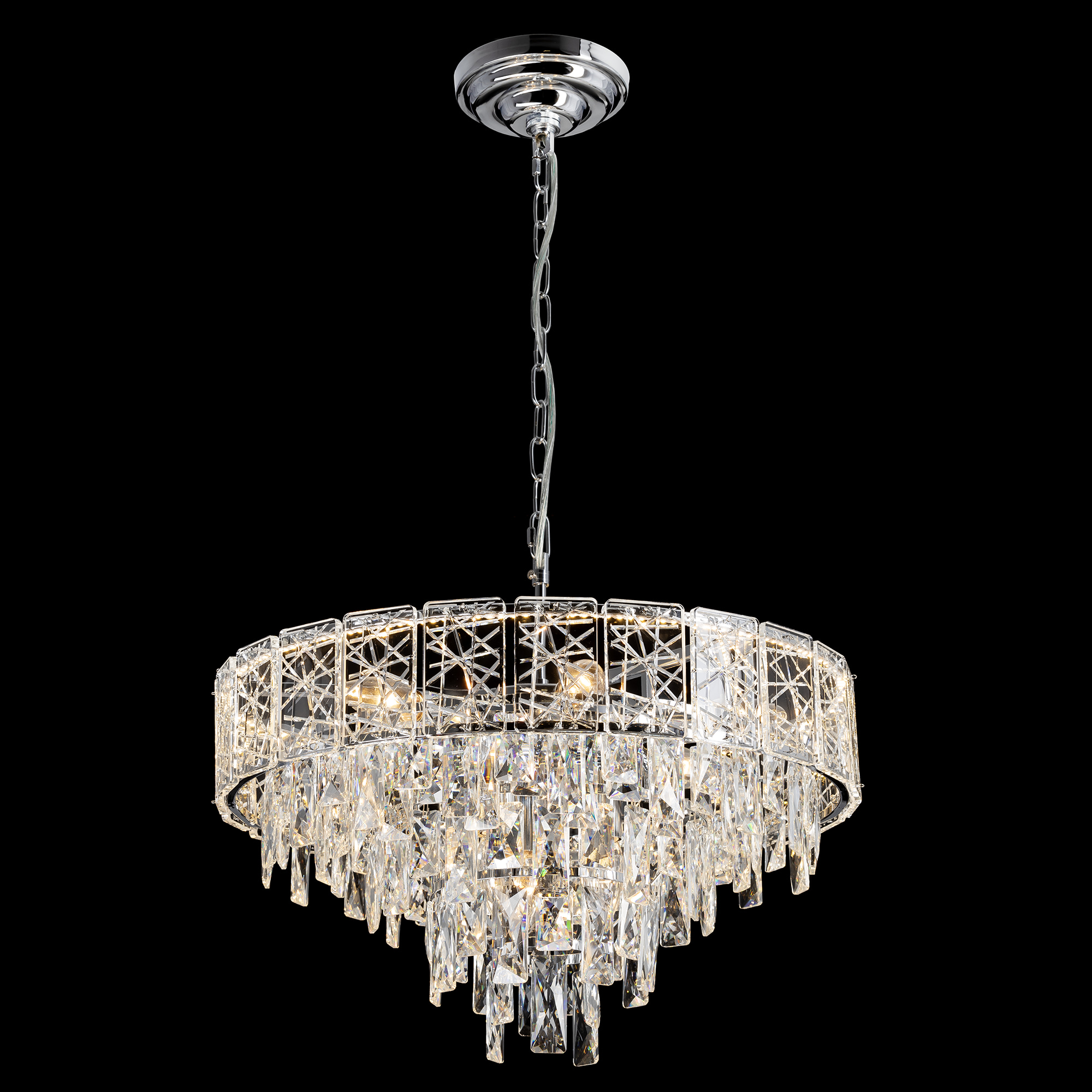 Citilux SAGRADA CL317251 Люстра хрустальная подвесная Хром арт. 89466