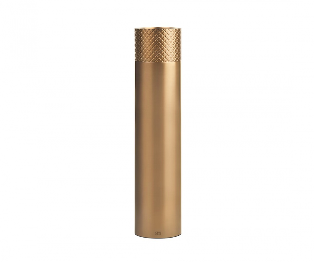 GESSI HOME Ваза для интерьера, Ø100хH440 мм, INTRECCIO/Warm Bronze Brushed PVD арт. 31434