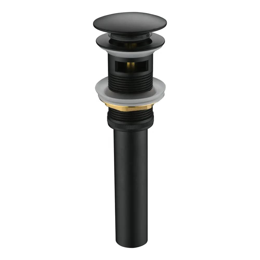 Донный клапан для раковины с переливом Maretti AC19P11560, черный арт. 187650
